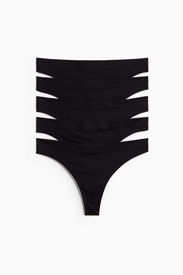 5-pack seamless thong briefs