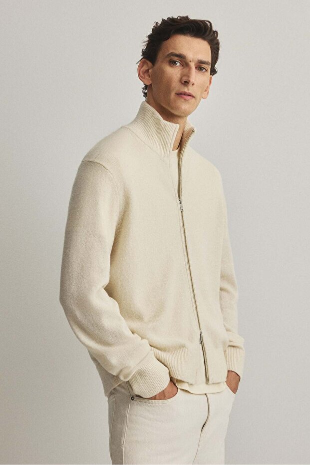 كارديجان صوف بقصّة عادية مع سحّاب - 4