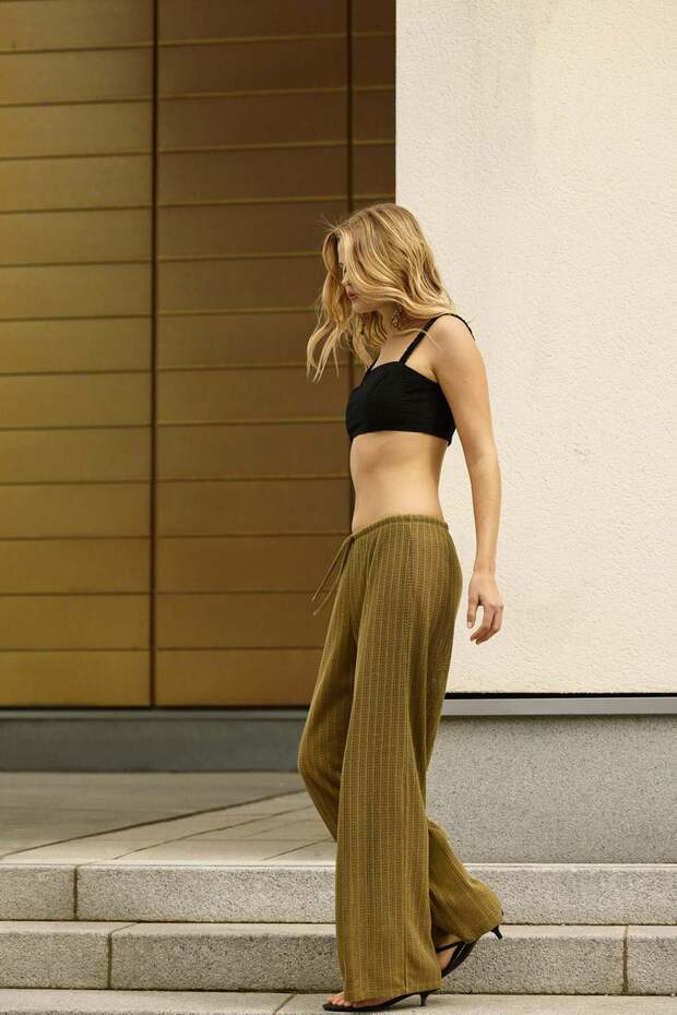 بنطلون محبوك برباط - 4