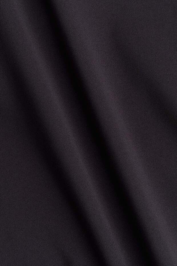 قميص من الألياف الدقيقة بأكمام طويلة - 1