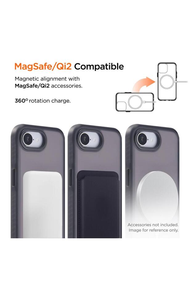 Husa Blizzard Magsafe GRS iPhone 16e Μαύρο - 4