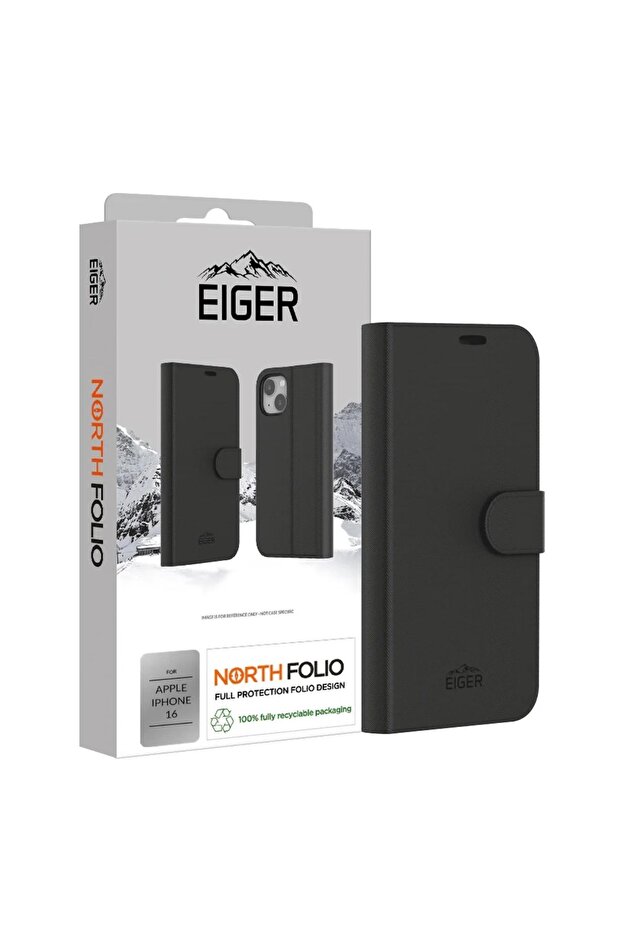 Husa North Folio Case iPhone 16 Negru - 1