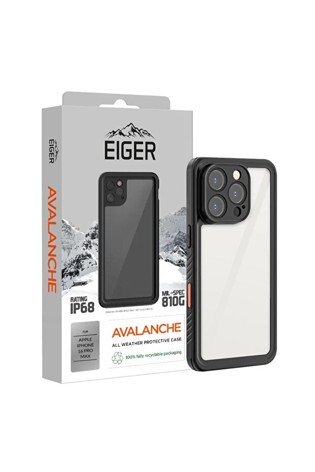 Αβάλανς Θήκη iPhone 16 Pro Max Μαύρη - 1