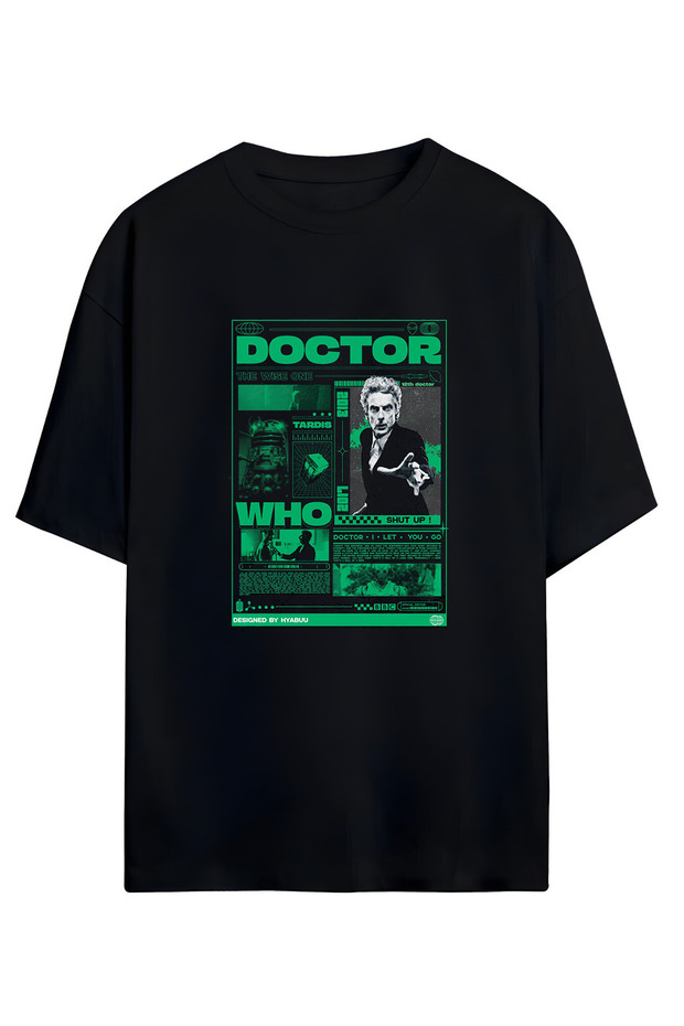 Doctor Who Designed Unisex Oversize Cotton Tshirt