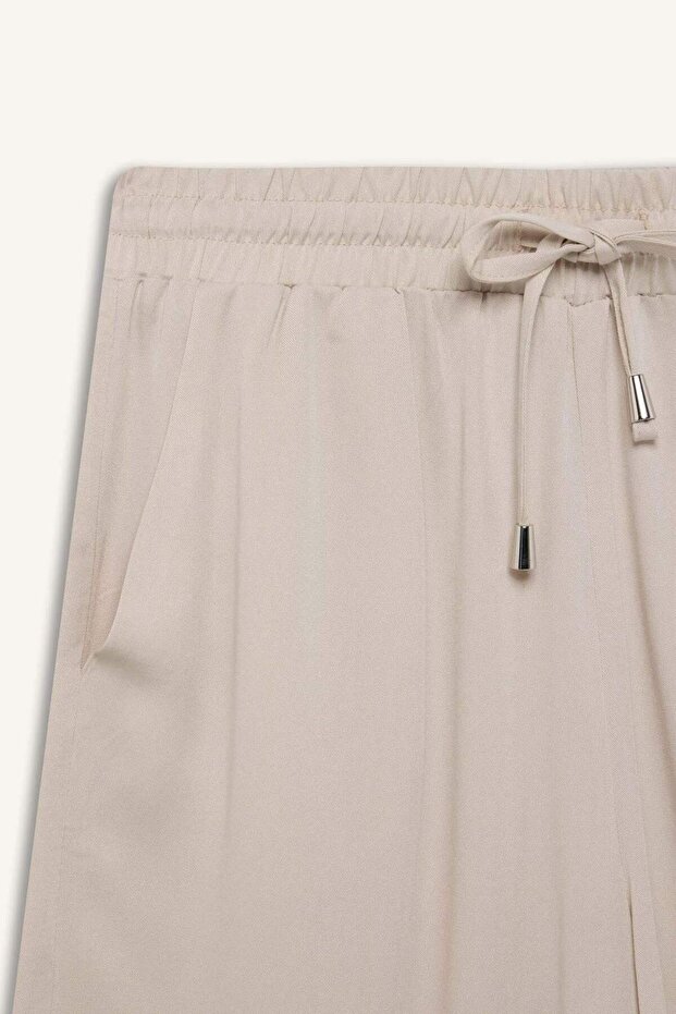 Yüksek Bel Kısa Paça Viskon Şort N5389AZ25HS - 8