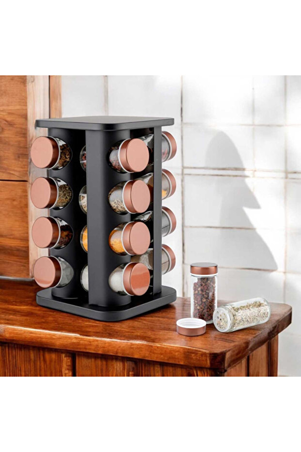 ROTATING SPICE RACK 16 CONTAINERS E-8256 - 6