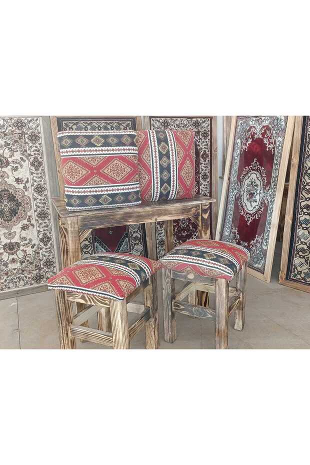 AHŞAP TABURE TAKIMI - 4