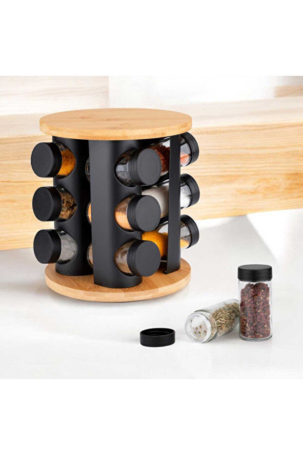 ROTATING SPICE RACK 12 CONTAINERS E-8252 - 6