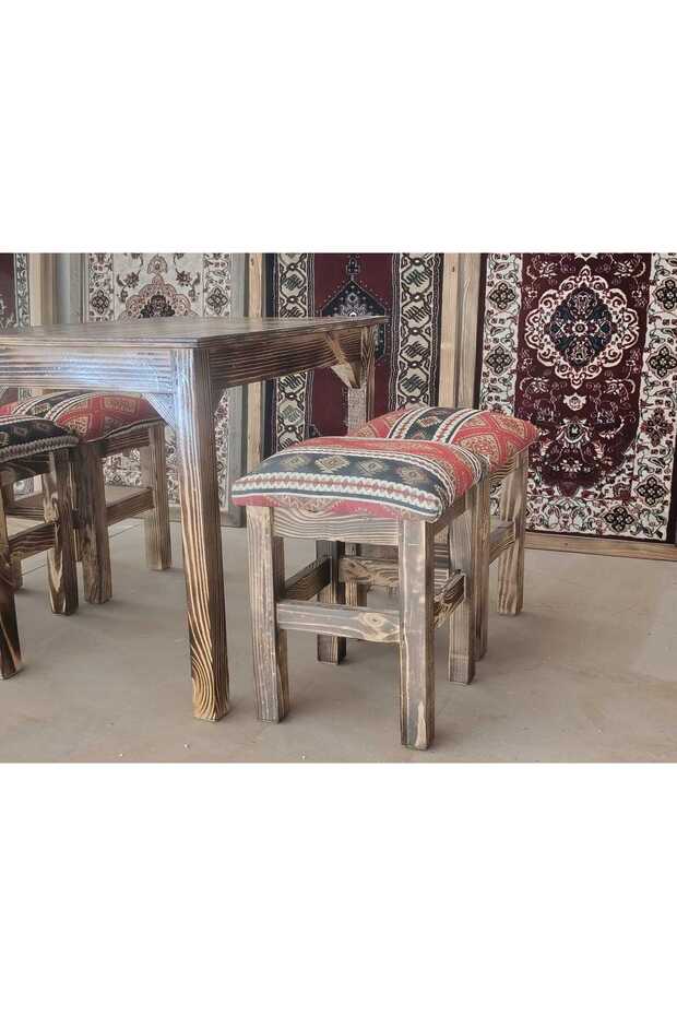 AHŞAP TABURE TAKIMI - 6