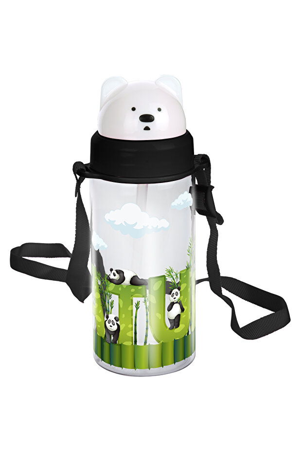 Glossa 400 ml Water Bottle with Slide Lid and Straw Children's Water Bottle