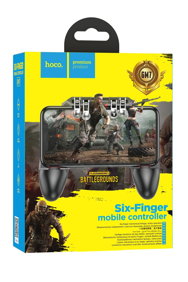 Gm7 Eagle 6 Finger Control Mobile Game Handle - Black - 5