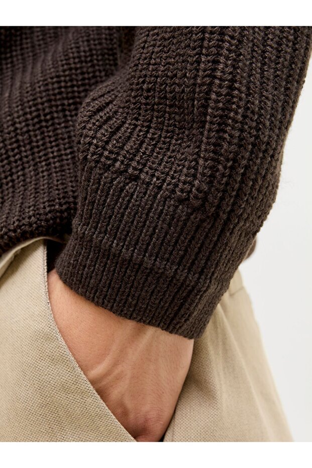 Gestricktes Polo Einfarbig Gestricktes Polo - 6