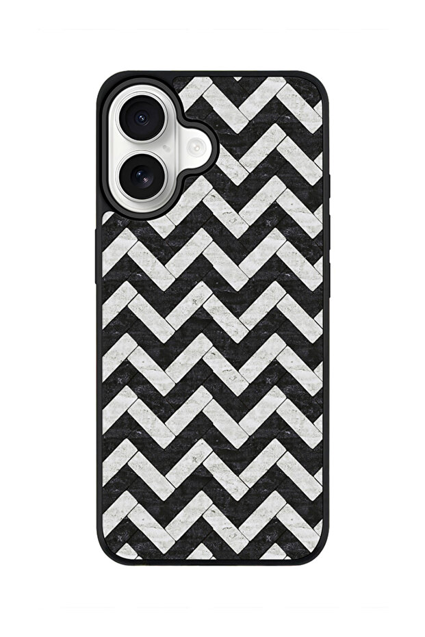 iPhone 17 Case, [Compatible with MagSafe] Slim Magnetic cover Phone Case iPhone 17 -Chevron Tiles