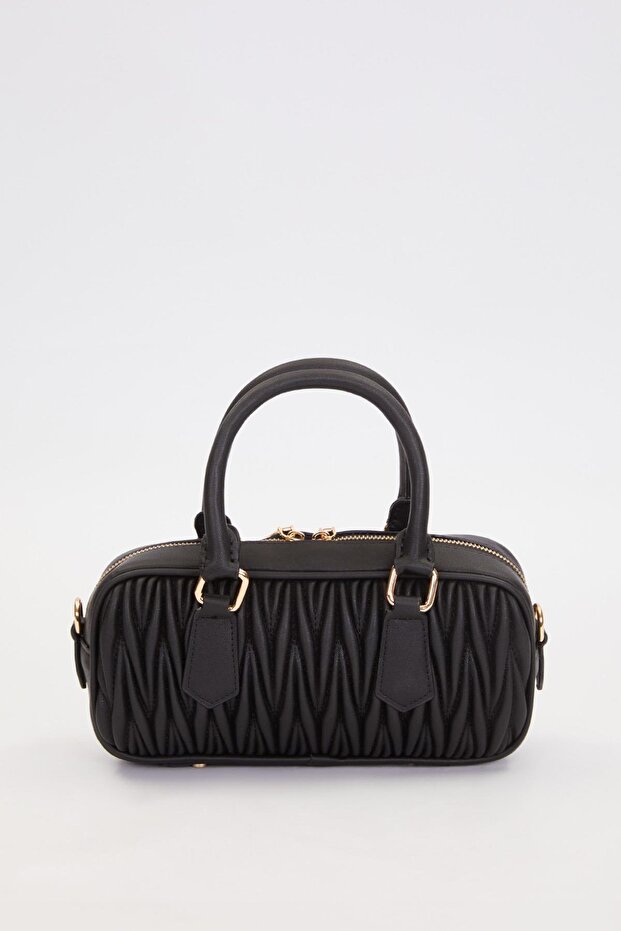 Siyah Yassı Model El Çantası - 4