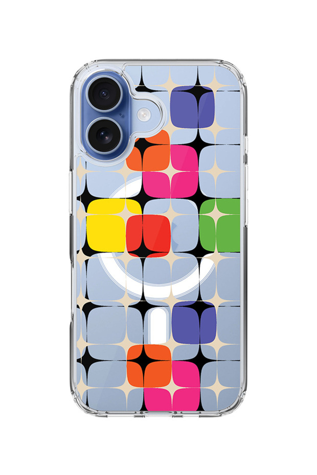 Classic Clear MagSafe Case for iPhone 17 , Hybrid Soft Case Flexible Transparent Cover - 70's Star