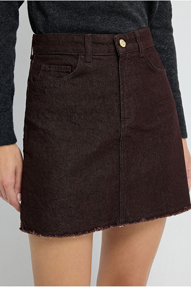 Cepli Denim Etek - 5