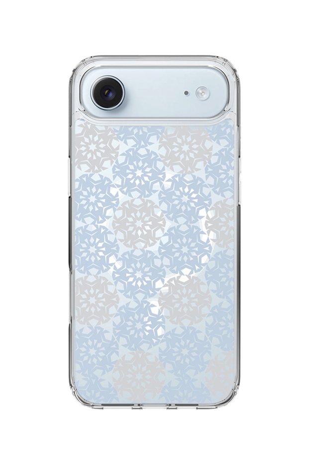 Classic Clear MagSafe Case for iPhone Air , Hybrid Soft Transparent Cover - Frozen Snowflakes