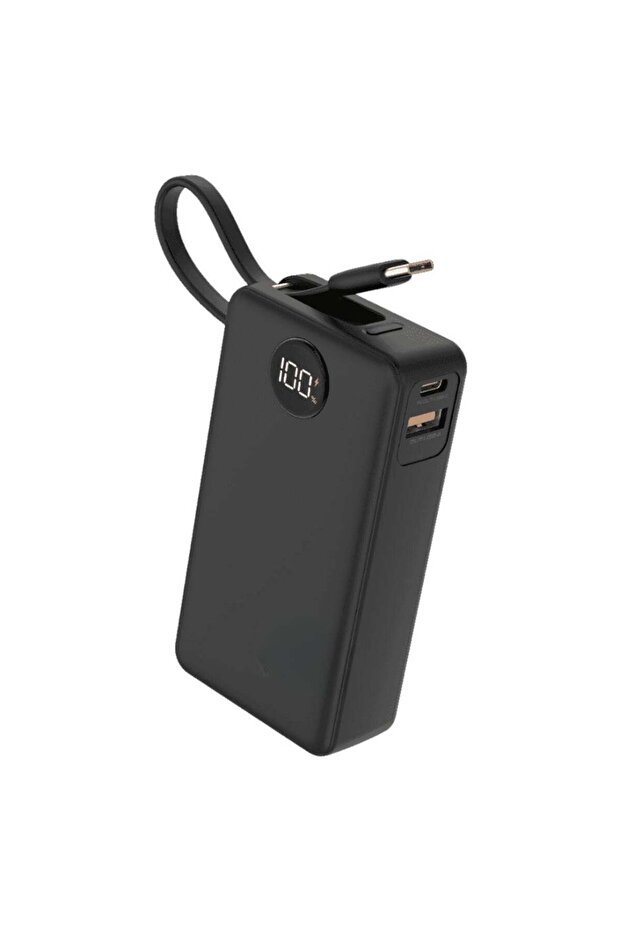 10000mAh Power Bank with Built-in USB-C Cable | PD Fast Charging for iPhone/Android