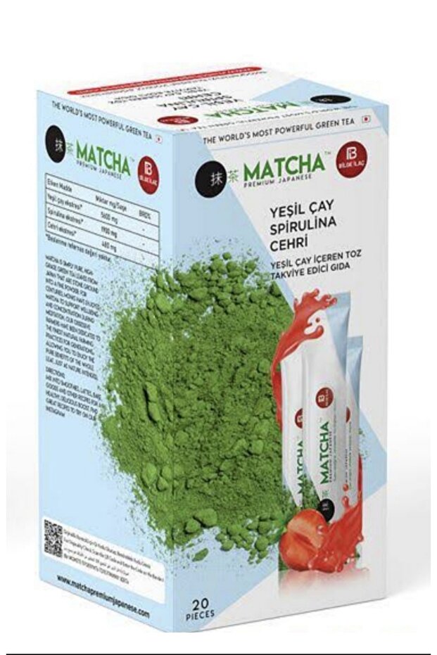 Çilek Aromalı DETOX Macha Çayı - 1