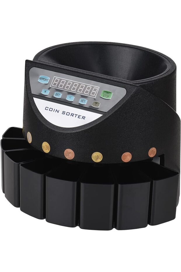 Electronic Coin Sorter Counter Counting Sorting Machine Countable Coins with Multi-Functional - 1