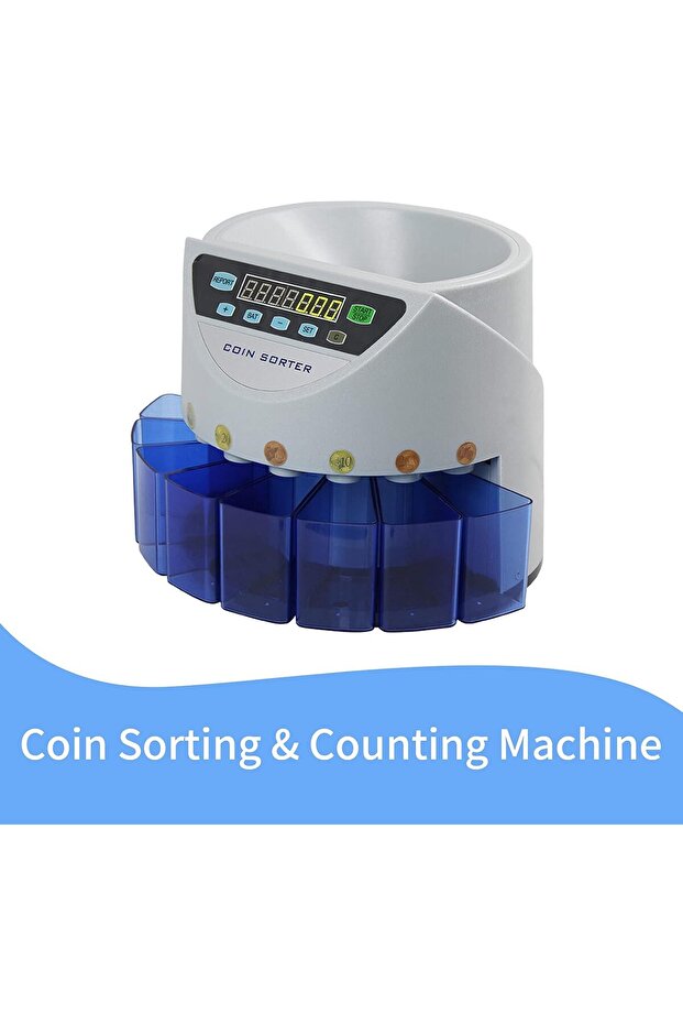 Electronic Coin Sorter Counter Counting Sorting Machine Countable Coins with Multi-Functional - 2