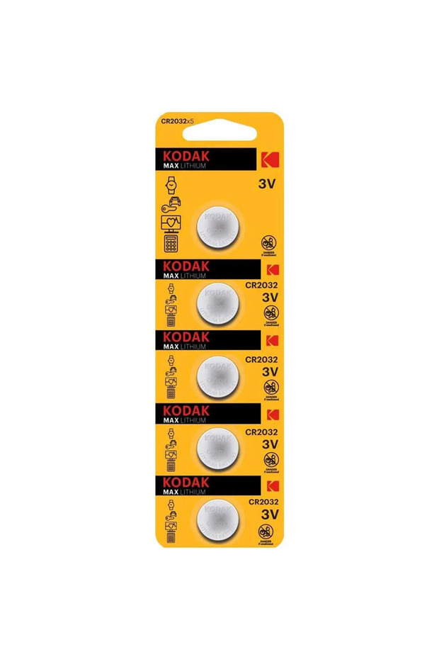 CR2032 Lithium Coin Battery- Pack of 5 Batteries