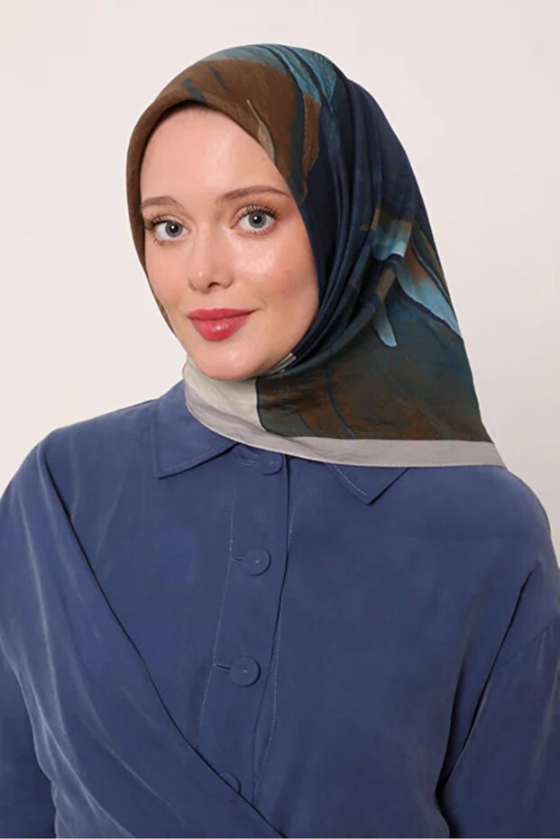 وشاح فلورا - رمادي سحابي - 3