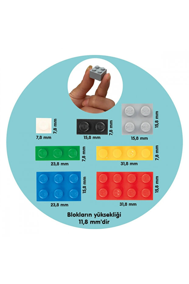 Set de constructie pentru copii peste 3ani cu 588 bucati micro cuburi Micro Blocks - 6