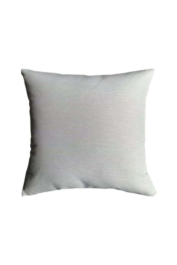 Outdoor Toss Pillow with Zipper, 45x45cm Sand Color, Soft Polyester Cushion for Garden
