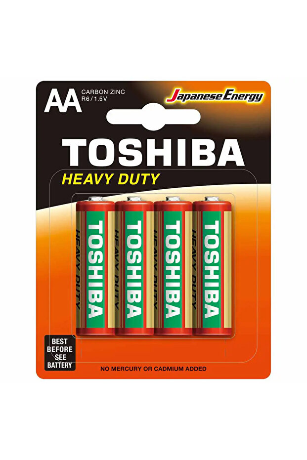 Toshiba Heavy Duty Carbon Zinc AAA Battery, R03 1.5V, Pack of 20 pcs ...