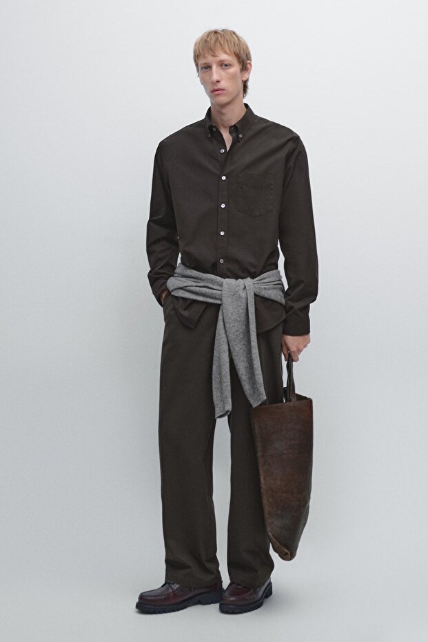 Cepli regular fit gömlek - 1