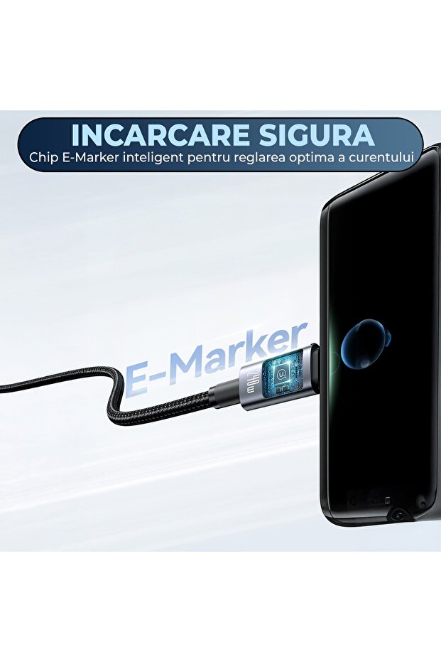 Charging and Data Transfer Cable, , Fast Charge 240W, 1.2m, 5 in 1, 2 x USB-C, USB, Lightning, Micro - 6