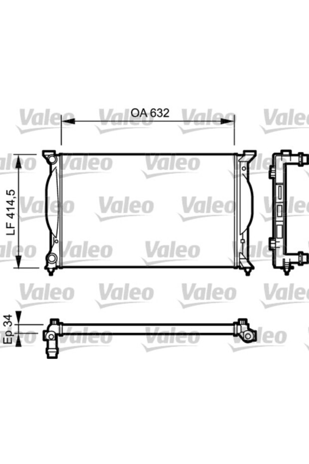 Radiator, Audi A4 B7, 8EC,