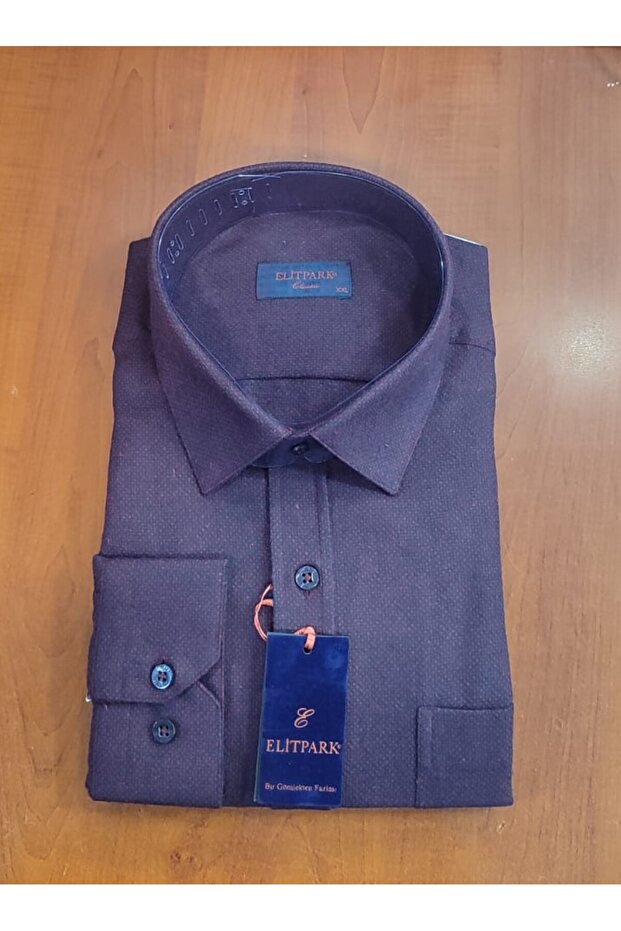 Güncüoğlu Long Sleeve Pocketed Winter Classic Men's Shirt