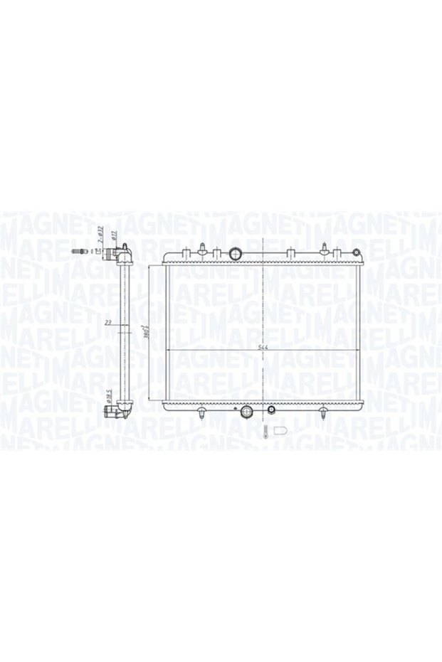 Radiator, Citroen C5 3,