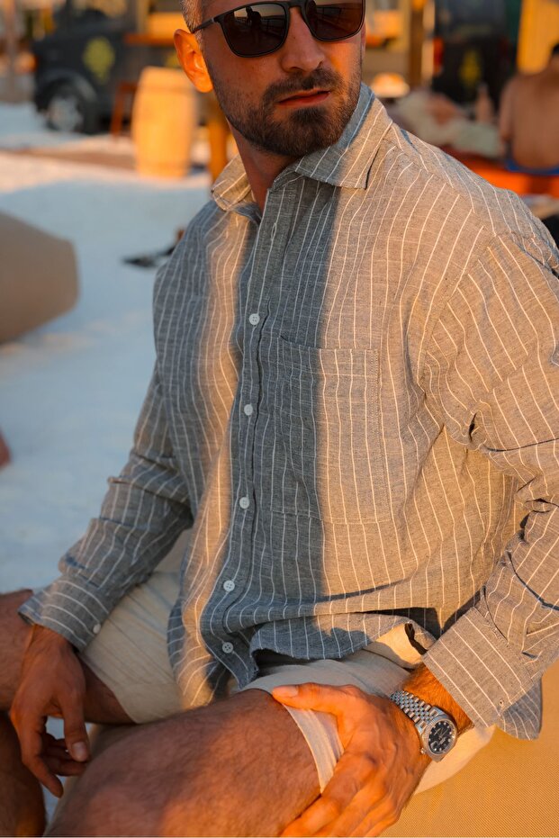 Linea Siyah Gömlek - 5