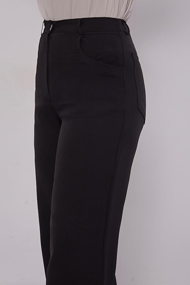 Siyah Cepli Pantolon - 4