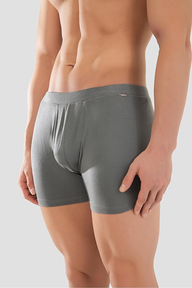 بوكسر رجالي من ميكرو مودال إيلستان بيسك 1402 أنثراسايت - 1