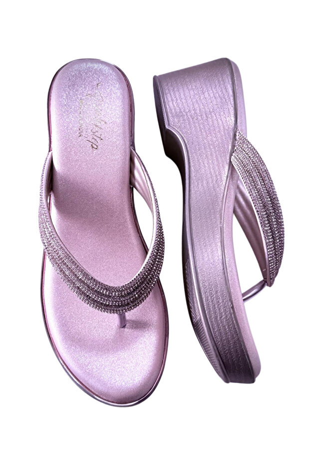 Women’s Rhinestone Wedge Sandals – Elegant & Comfortable Slippers For Ladies