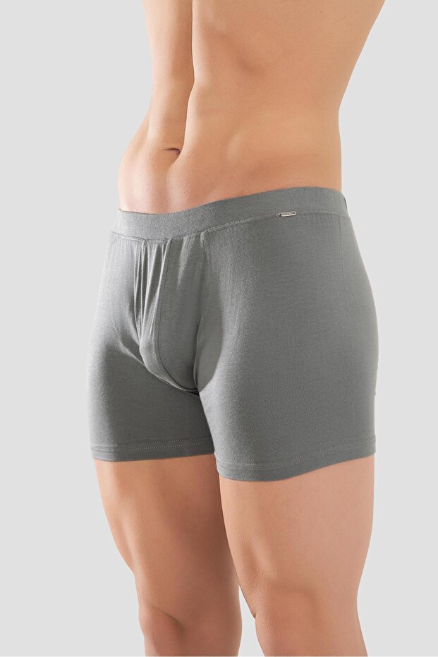 بوكسر رجالي من ميكرو مودال إيلستان بيسك 1402 أنثراسايت - 3