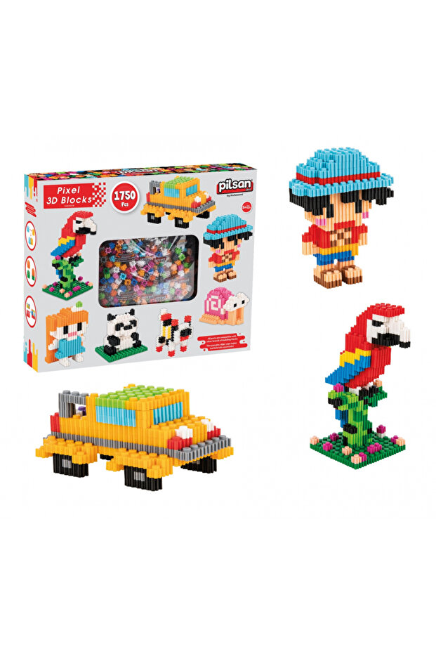 Set of 1750 building pieces 3D Pixel Blocks - 14