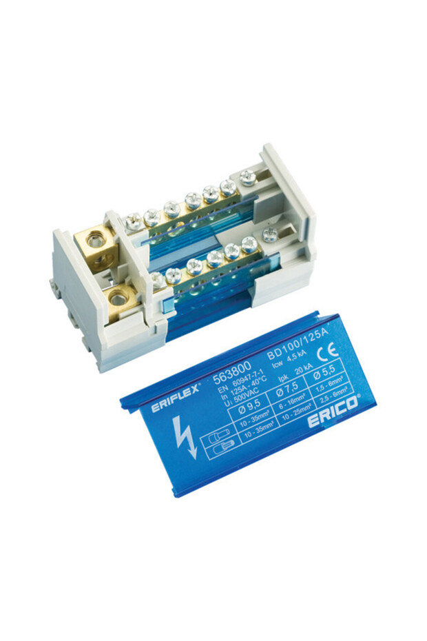 BD100125A Two-Pole 125A Distribution Block - 1