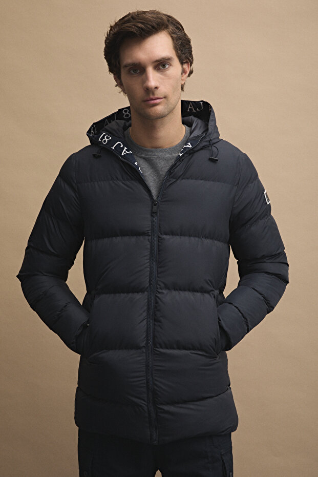 Kapüşonlu Puffer Mont - 2