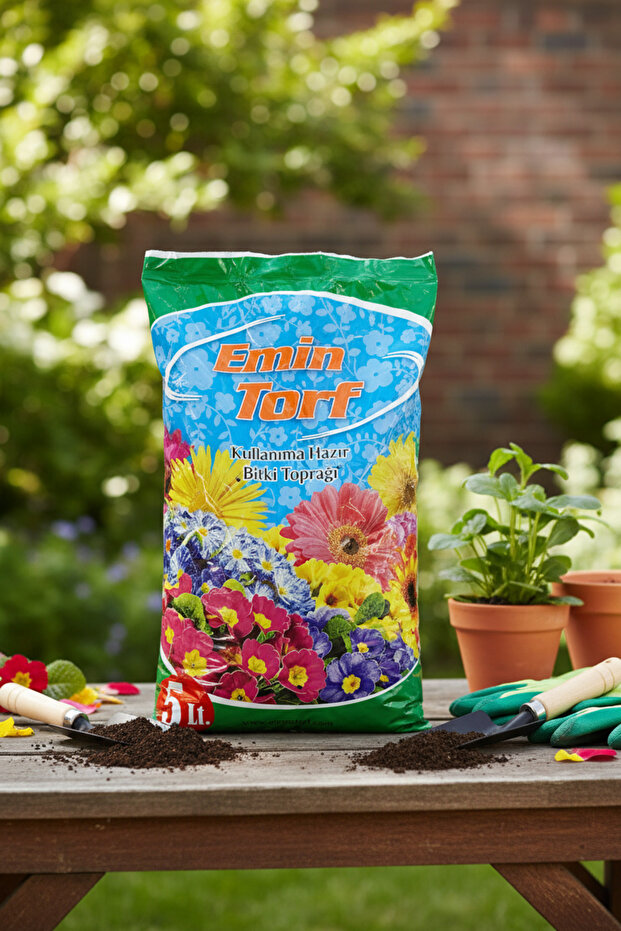 Torf Kullanıma Hazır Çiçek Bitki Toprağı 5 LT Emin Torf - 2
