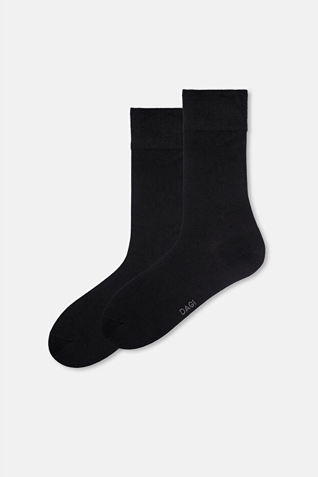 Siyah Erkek Micro Modal Çorap 3'lü - 2