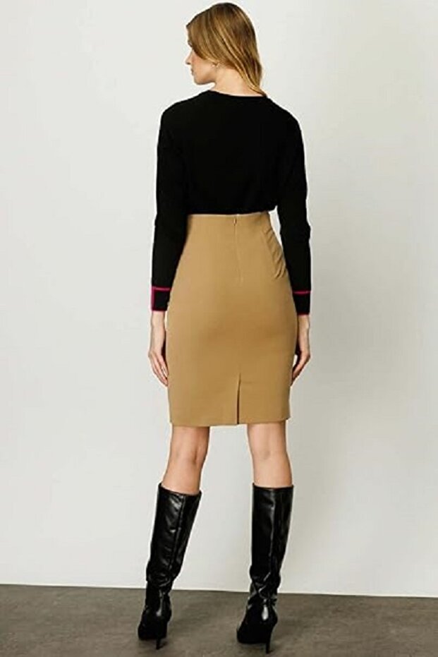 Kadın Kalem Etek 3003 Camel - 3