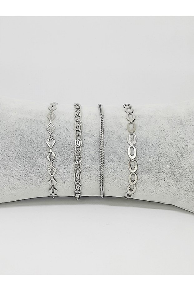 4-Piece Chain Bracelet Set
