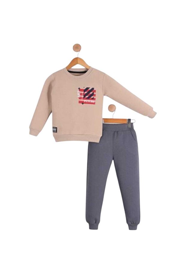 طقم بدلة رياضية سميكة للأولاد - 1