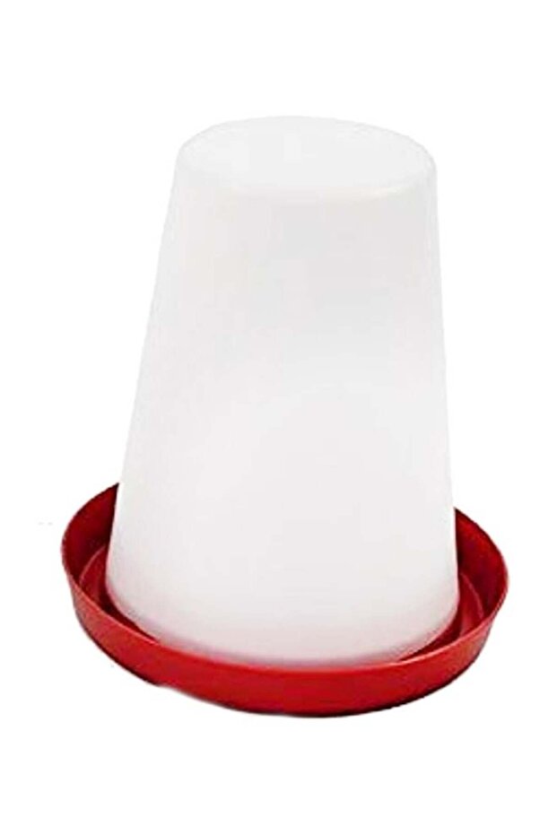 Premium Chicken Drinker Set White/Red 5Liters