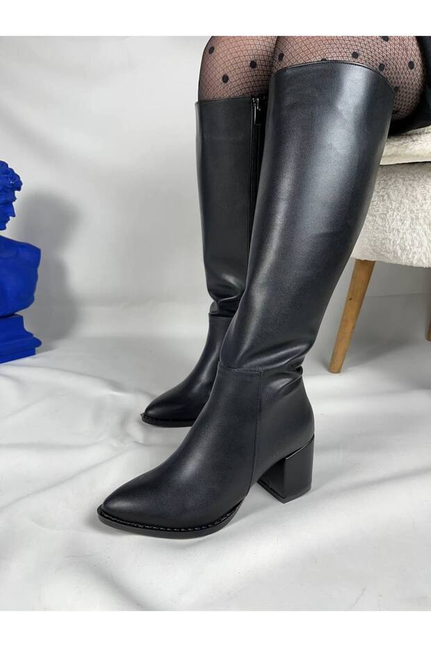 Kb-505 Kuback Charcoal Skin Casual Women's Boots